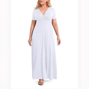 NWT POSESHE FLOOR LENGTH SOLID FORMAL MAXI DRESS,Sz 30